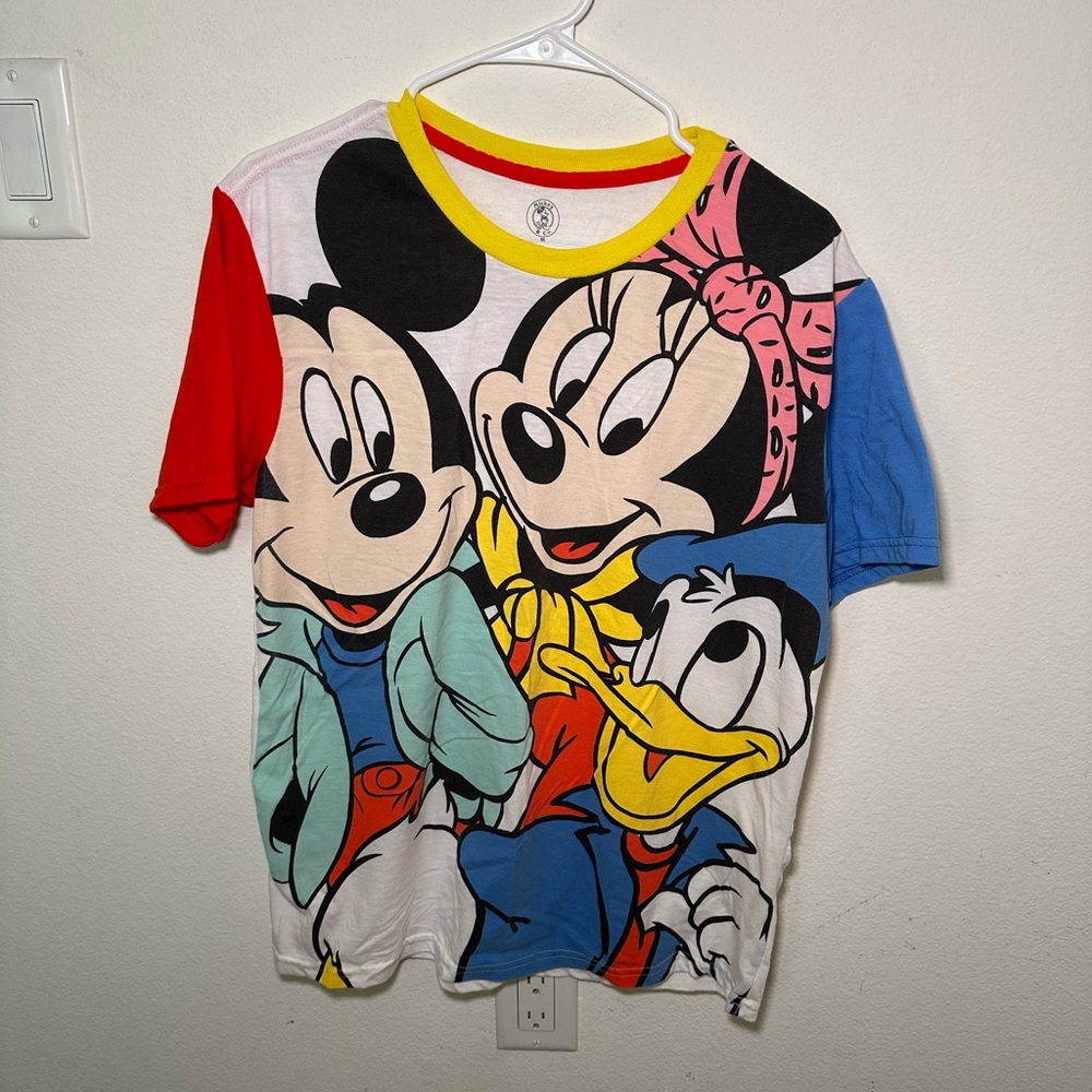 Like New Disney Mickey & Co Unisex Colorblock Tee